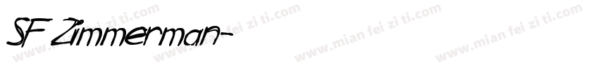 SF Zimmerman字体转换